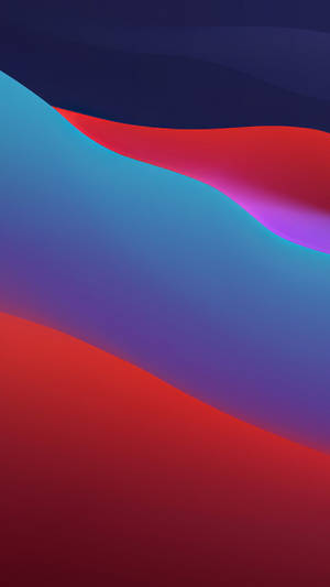 Macos Big Sur Dar-colored Waves Wallpaper