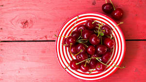 Macos Mojave Luscious Red Cherries Wallpaper