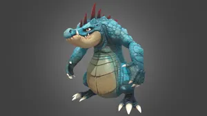 Mad 3d Model Of Feraligatr Wallpaper