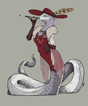 Madam Red Captivating All With Her Elegance Wallpaper