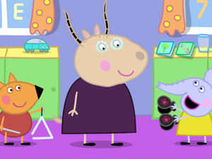 Madame Gazelle Teaching At Playgroup Wallpaper
