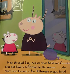 Madame Gazelle Teaching Peppa Pig And Friends Wallpaper