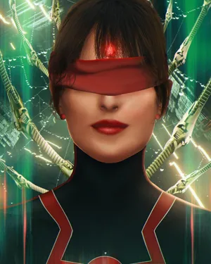 Madame Web Blindfolded Portrait Wallpaper