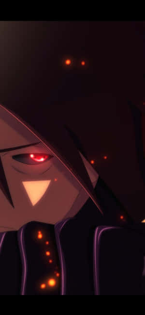 Madara Aesthetic Glowing Red Sharingan Eyes Wallpaper