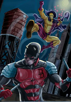 Madcap Character On Cool Background Wallpaper