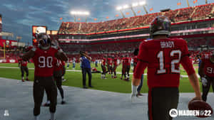 Madden Nfl 22 Action-packed Gameplay Wallpaper