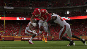 Madden Nfl 22 Dynamic Game Action Wallpaper Wallpaper