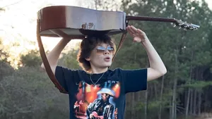 Maddox Batson Playing Guitar Wallpaper