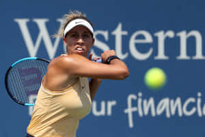 Madison Keys In Action Wallpaper