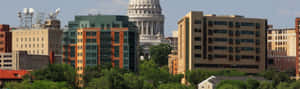 Madison Wisconsin Capitol Skyline Wallpaper