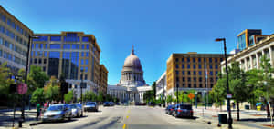 Madison Wisconsin State Capitol View Wallpaper