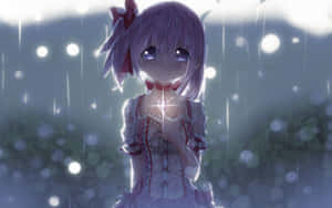 Madoka Kaname Sad Aesthetic Anime Wallpaper