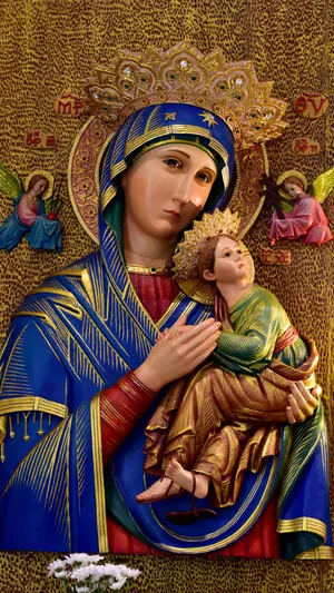 Madonnaand Child Iconography Wallpaper