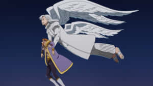 Mael_and_ Estarossa_ Flying_ Anime_ Scene Wallpaper