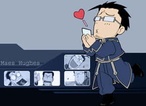 Maes Hughes From Fullmetal Alchemist Smiling Wallpaper