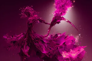 Magenta_ Fluidity_ Abstract_ Art Wallpaper