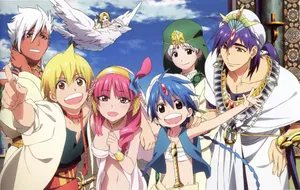 Magi The Labyrinth Of Magic Group Picture Wallpaper