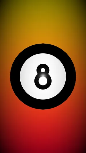 Magic Eight Ball Gradient Background Wallpaper