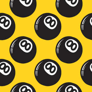 Magic Eight Ball Pattern Wallpaper