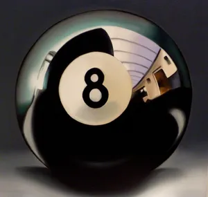 Magic Eight Ball Reflection Wallpaper