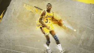 Magic Johnson Gray Art Wallpaper