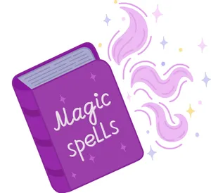 Magic Spellbook Illustration Wallpaper