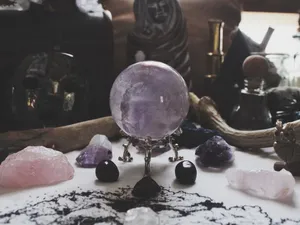 Magical Crystal Ball On A Table Wallpaper