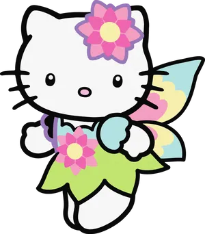 Magical Fairy Cartoon Hello Kitty Pfp Wallpaper