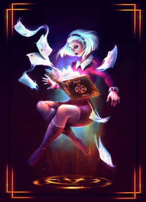 Magical Grimoire With Mystical Artifacts Wallpaper