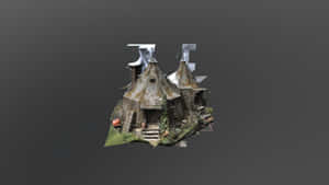 Magical Hagrid's Hut In The Enchanted Forest Wallpaper