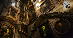 Magical Hogsmeade Village At Sunset Wallpaper