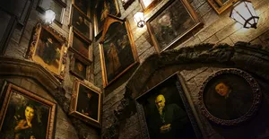 Magical Hogsmeade Village At Sunset Wallpaper