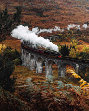 Magical Hogwarts Express Train Wallpaper