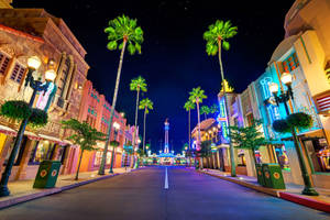 Magical Hollywood Street Wallpaper