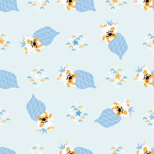 Magical Mickey Mouse Pattern Wallpaper