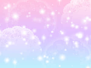 Magical Pastel Blue And Pink Wallpaper
