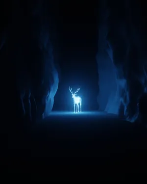 Magical Patronus In A Mystical Forest Wallpaper