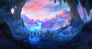 Magical Patronus In Dark Forest Wallpaper