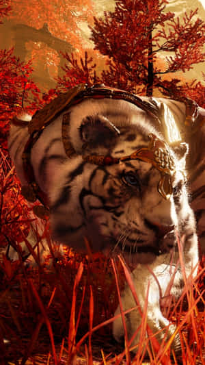 Magical Pet Tiger Far Cry 4 Phone Wallpaper