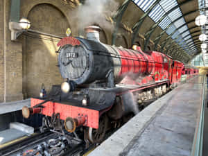 Magical Platform 9 3/4 At King's Cross Station Wallpaper