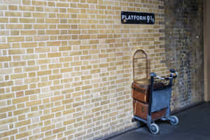 Magical Platform 9 3/4 At King's Cross Station Wallpaper