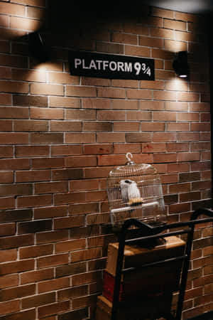 Magical Platform 9 3/4 At Kings Cross Station Wallpaper