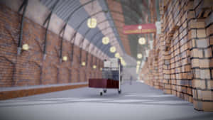 Magical Platform 9 3/4 At Kings Cross Station Wallpaper