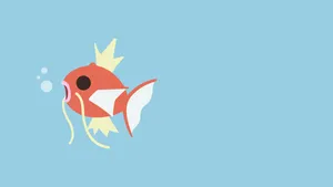 Magikarp Black Eye Bubbles Wallpaper