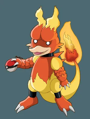 Magmar Pokemon Illustration Wallpaper