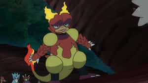 Magmar Pokemonin Nature Wallpaper