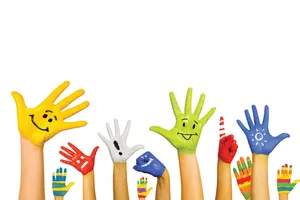 Magnanimous Colorful Hands Wallpaper