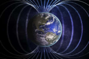 Magnetic_ Field_ Earth_ Illustration Wallpaper