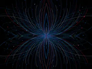 Magnetic Field Lines Visualization Wallpaper