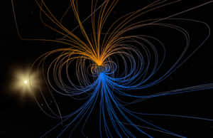 Magnetic Field Visualization Wallpaper